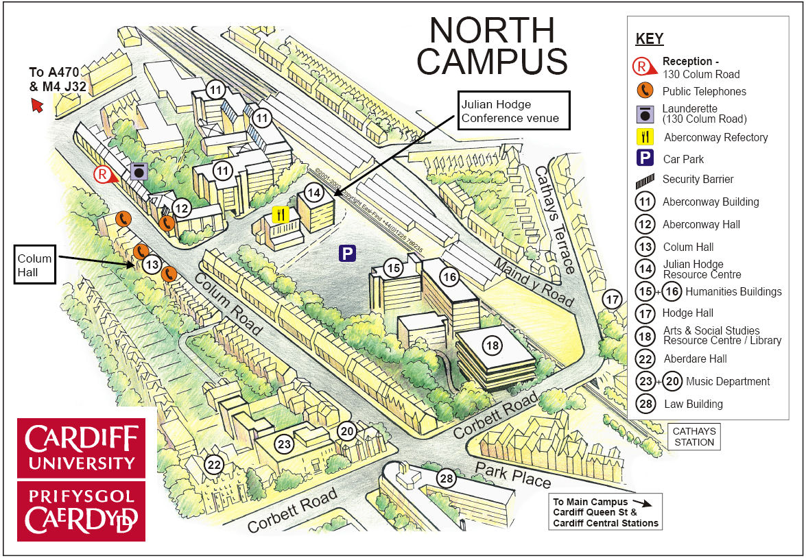 Cardiff University Campus Map Cardiff University - Bsps